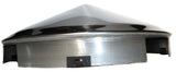 4 Even Notched Front Alum. Wheel Hub Cap Cone Stainless 1" Lip UP#20149 Each