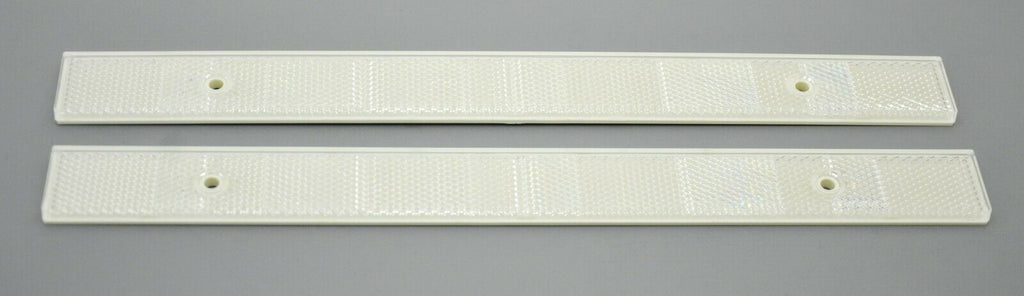 Reflectors White 12" Long, 1" Wide 2 Screw Holes or Tape Mount GG#80867 Pair