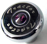 Tractor Tailer Parking Air Brake Knob Set Deluxe Screw-On Dark Purple Jewels