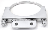 Cab Exhaust Bracket 5" U-Bolt Style with Tab for Peterbilt Chrome GG70451 Each