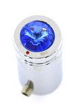 CB Radio Tune Knob for Cobra Radio Blue Jewel Chrome, 1/4" I.D. UP#21772-Pair