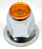 Lug Nut Covers 33mm Push-On Amber Reflector Chrome 2" Tall GG#10490 Set of 20