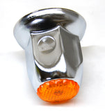 Lug Nut Covers 33mm Push-On Amber Reflector Chrome 2" Tall GG#10490 Set of 20