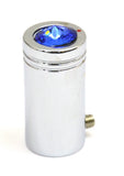 CB Radio Tune Knob for Cobra Radio Blue Jewel Chrome, 1/4" I.D. UP#21772-Pair