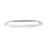 Light Bezel/Trim for 6.5" Oval Light Plain Stainless Steel 2 Screw UP20506 Each