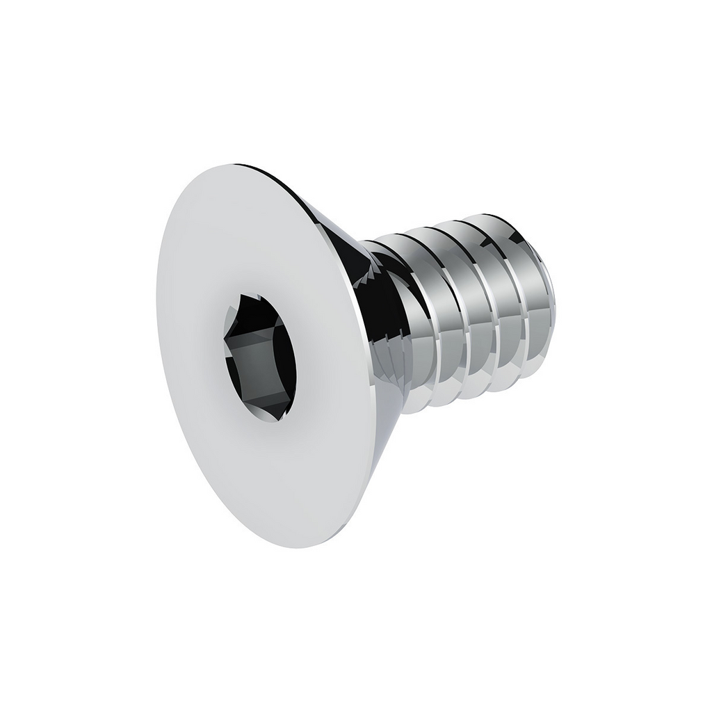 Window Crank Screw for Square Hole Crank Chrome 7/16" Tall UP24011 Set of 2
