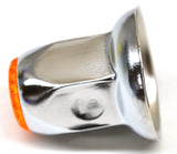 Lug Nut Covers 33mm Push-On Amber Reflector Chrome 2" Tall GG#10490 Set of 20