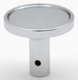 Air Brake Knob Pin Mount Tractor Green Glossy Chrome Knob 1 1/2" Tall UP#23336