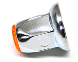 Lug Nut Covers 33mm Push-On Amber Reflector Chrome 2" Tall GG#10490 Set of 20