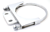 Cab Exhaust Bracket 5" U-Bolt Style with Tab for Peterbilt Chrome GG70451 Each