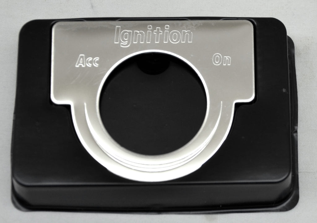 Switch Plate for Peterbilt Ignition Key Acc/On Stainless Block Letter GG#68628