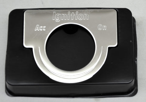 Switch Plate for Peterbilt Ignition Key Acc/On Stainless Block Letter GG#68628