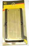 Dash Plate for Kenworth-Attention Shutdown Override Stainless Steel GG#68629