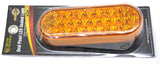 GG LED Oval Turn Park Clearance Light Pearl 24 Amber LED Amber Lens #78230 Each