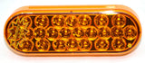 GG LED Oval Turn Park Clearance Light Pearl 24 Amber LED Amber Lens #78230 Each