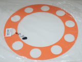 Wheel Protector Orange Plastic 10 Hole for Aluminum Wheel 1 7/8" Holes Each