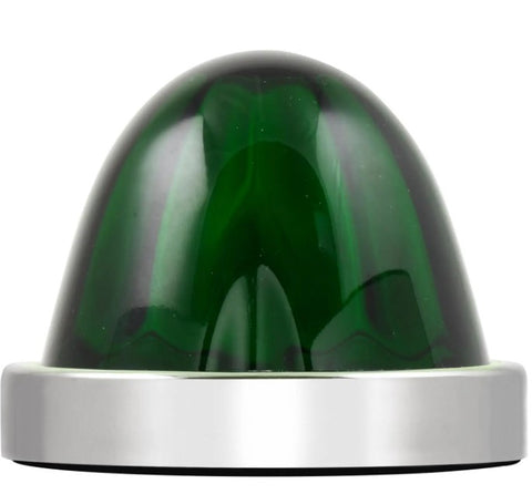 Green Glass Watermelon Accent Light Kit W/Green 18 LEDs 3-1/2" GG#81868 set of 2