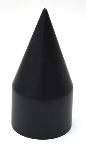 Lug Nut Covers 33mm Screw-On Spike Matte Black 4 1/8" Tall UP#10000-20 Pack