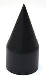 Lug Nut Covers 33mm Screw-On Spike Matte Black 4 1/8" Tall UP#10000-5 Pack