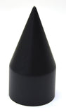 Lug Nut Covers 33mm Screw-On Spike Matte Black 4 1/8" Tall UP#10000-5 Pack