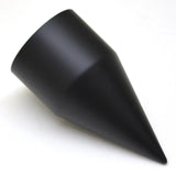 Lug Nut Covers 33mm Screw-On Spike Matte Black 4 1/8" Tall UP#10000-5 Pack