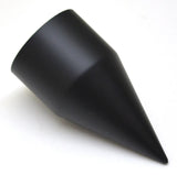 Lug Nut Covers 33mm Screw-On Spike Matte Black 4 1/8" Tall UP#10000-5 Pack