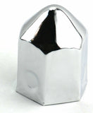 Lug Nut Covers 1 1/2" Push-On Pointed Chrome 2 1/4 " Tall UP#10003 Set of 5