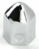 Lug Nut Covers 1 1/2" Push-On Pointed Chrome 2 1/4 " Tall UP#10003 Set of 5