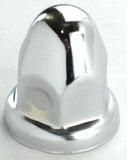 Lug Nut Covers 1 1/2" Push-On Bullet Chrome 2 1/4" Tall UP#10006 Set of 20