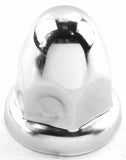 Lug Nut Covers 1 1/2" Push-On Bullet Chrome 2 1/4" Tall UP#10006 Set of 20