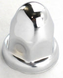 Lug Nut Covers 1 1/2" Push-On Bullet Chrome 2 1/4" Tall UP#10006 Set of 20