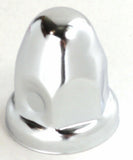 Lug Nut Covers 1 1/2" Push-On Bullet Chrome 2 1/4" Tall UP#10006 Set of 20