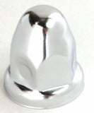 Lug Nut Covers 1 1/2" Push-On Bullet Chrome 2 1/4" Tall UP#10006 Set of 20