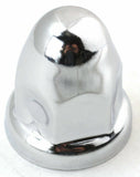 Lug Nut Covers 1 1/2" Push-On Bullet Chrome 2 1/4" Tall UP#10006 Set of 20