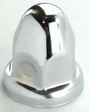 Lug Nut Covers 1 1/2" Push-On Bullet Chrome 2 1/4" Tall UP#10006 Set of 40