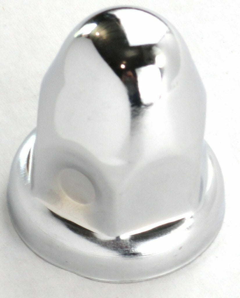 Lug Nut Covers 1 1/2" Push-On Bullet Chrome 2 1/4" Tall UP#10006 Set of 5