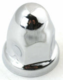 Lug Nut Covers 1 1/2" Push-On Bullet Chrome 2 1/4" Tall UP#10006 Set of 5