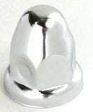 Lug Nut Covers 1 1/2" Push-On Bullet Chrome 2 1/4" Tall UP#10006 Set of 5