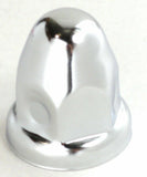 Lug Nut Covers 1 1/2" Push-On Bullet Chrome 2 1/4" Tall UP#10006 Set of 5