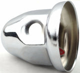 Lug Nut Covers 1 1/2" Push-On Bullet Chrome 2 1/4" Tall UP#10006 Set of 60