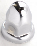 Lug Nut Covers 1 1/2" Push-On Bullet Chrome 2 1/4" Tall UP#10006 Set of 60