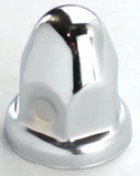 Lug Nut Covers 1 1/2" Push-On Bullet Chrome 2 1/4" Tall UP#10006 Set of 60