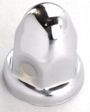 Lug Nut Covers 1 1/2" Push-On Bullet Chrome 2 1/4" Tall UP#10006 Set of 60