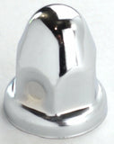 Lug Nut Covers 1 1/2" Push-On Bullet Chrome 2 1/4" Tall UP#10006 Set of 60