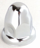 Lug Nut Covers 1 1/2" Push-On Bullet Chrome 2 1/4" Tall UP#10006 Set of 60