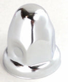 Lug Nut Covers 1 1/2" Push-On Bullet Chrome 2 1/4" Tall UP#10006 Set of 60