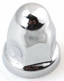Lug Nut Covers 1 1/2" Push-On Bullet Chrome 2 1/4" Tall UP#10006 Set of 60
