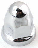 Lug Nut Covers 1 1/2" Push-On Bullet Chrome 2 1/4" Tall UP#10006 Set of 60