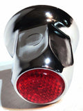 Lug Nut Covers 33 mm Push-On Red Reflector Chrome 2" Tall UP#10039 Set of 20