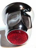 Lug Nut Covers 33 mm Push-On Red Reflector Chrome 2" Tall UP#10039 Set of 20